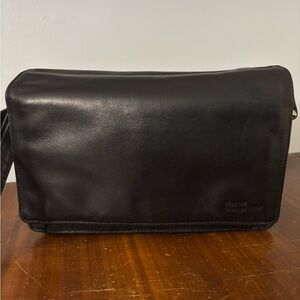 568 A. Classic Black Crossbody Bag by Derek Alexander